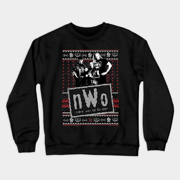 nWo Christmas Ugly Crewneck Sweatshirt by Holman